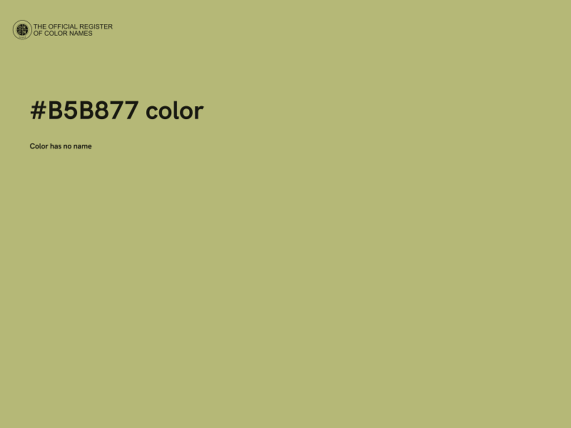 #B5B877 color image
