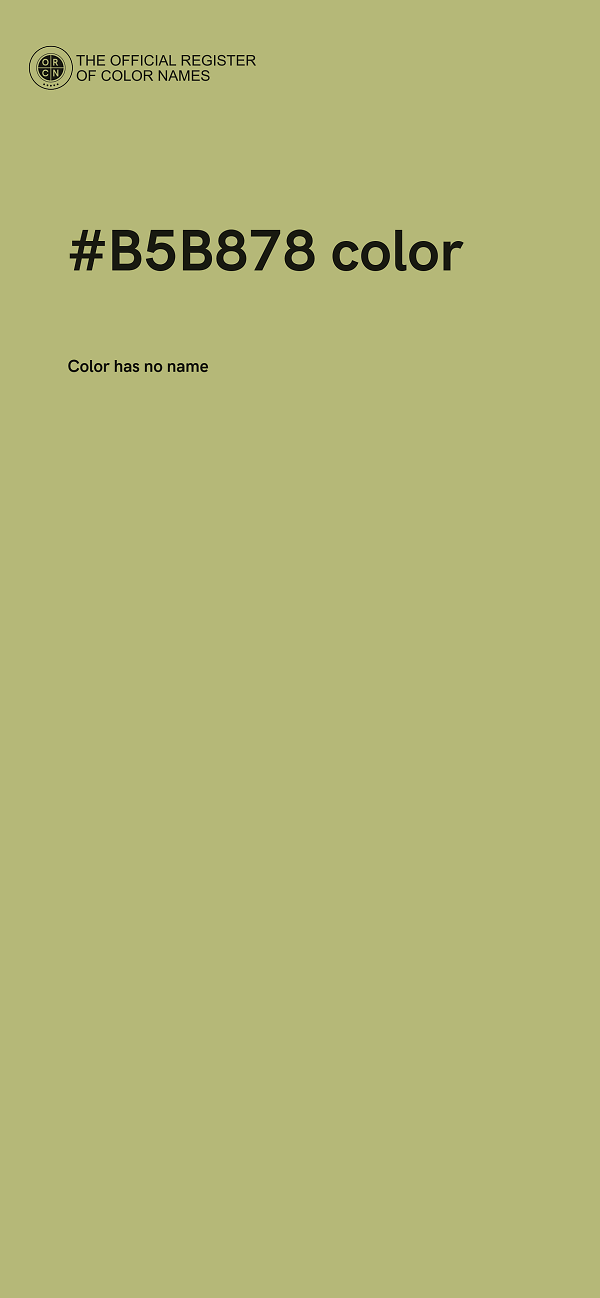 #B5B878 color image