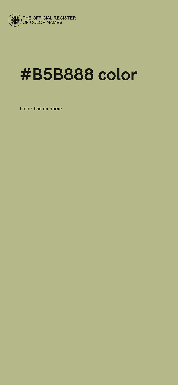 #B5B888 color image