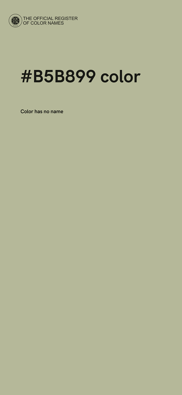 #B5B899 color image