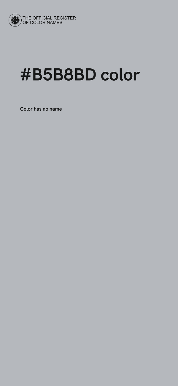 #B5B8BD color image