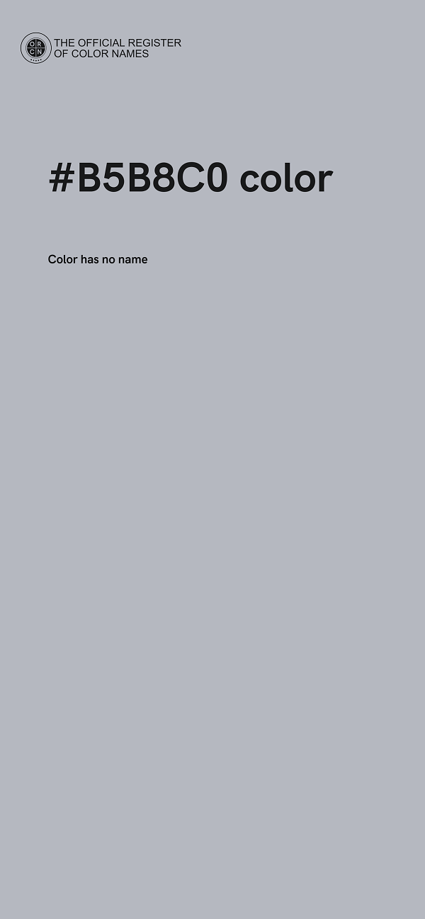 #B5B8C0 color image