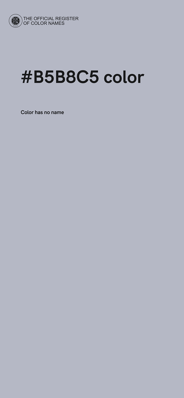 #B5B8C5 color image