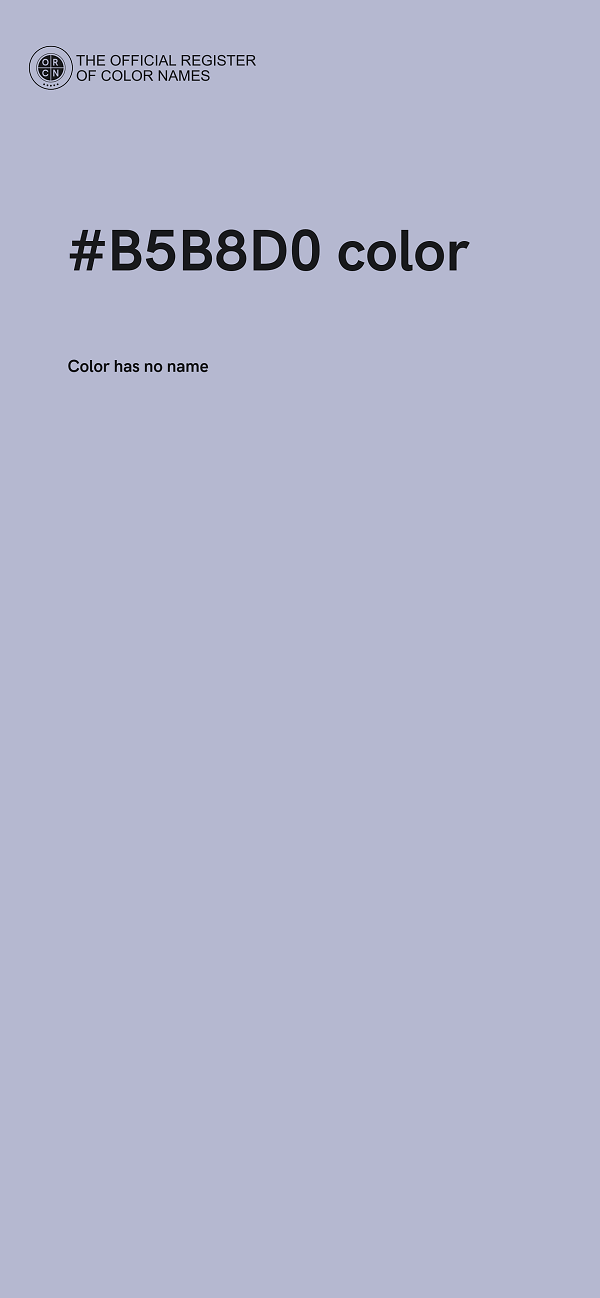 #B5B8D0 color image