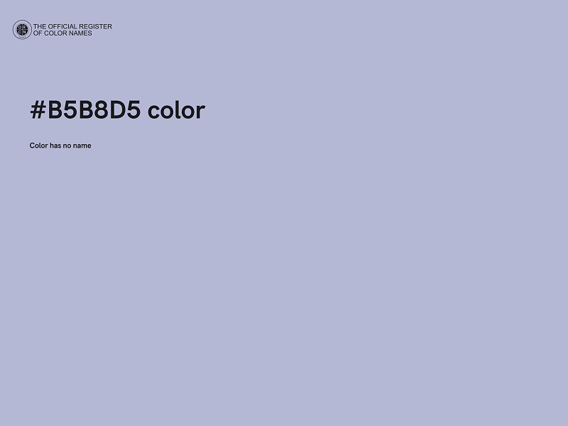 #B5B8D5 color image