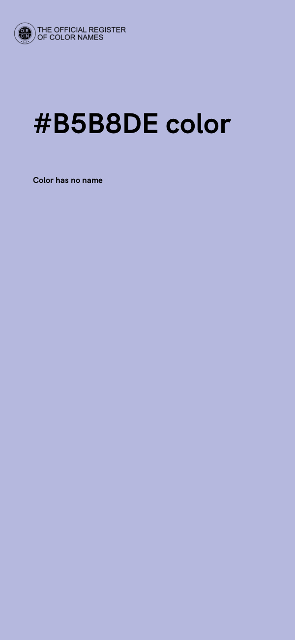 #B5B8DE color image