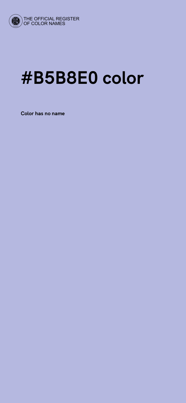 #B5B8E0 color image