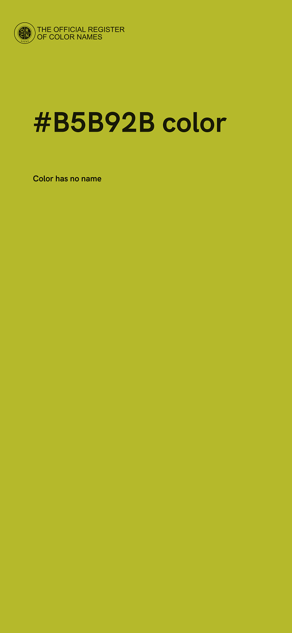 #B5B92B color image
