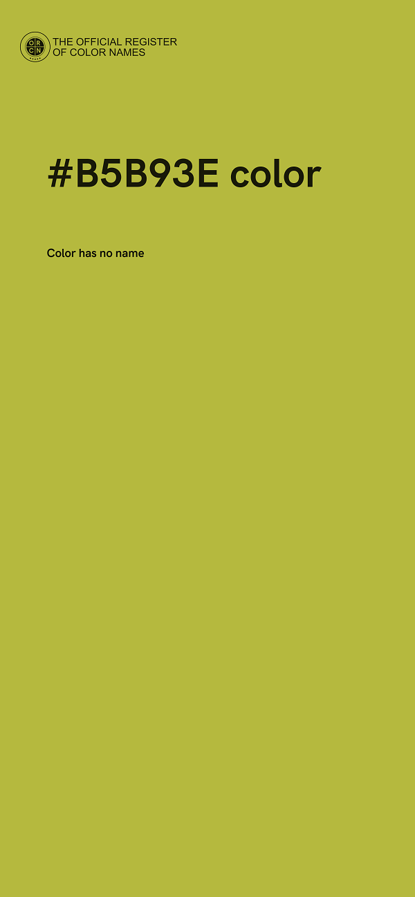 #B5B93E color image