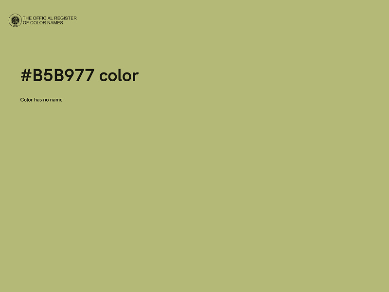 #B5B977 color image