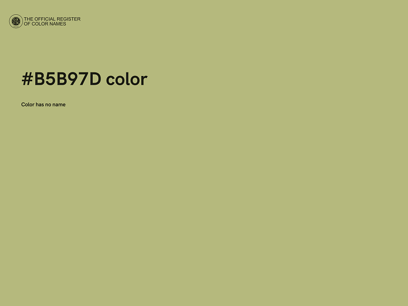 #B5B97D color image