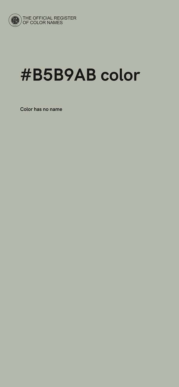 #B5B9AB color image