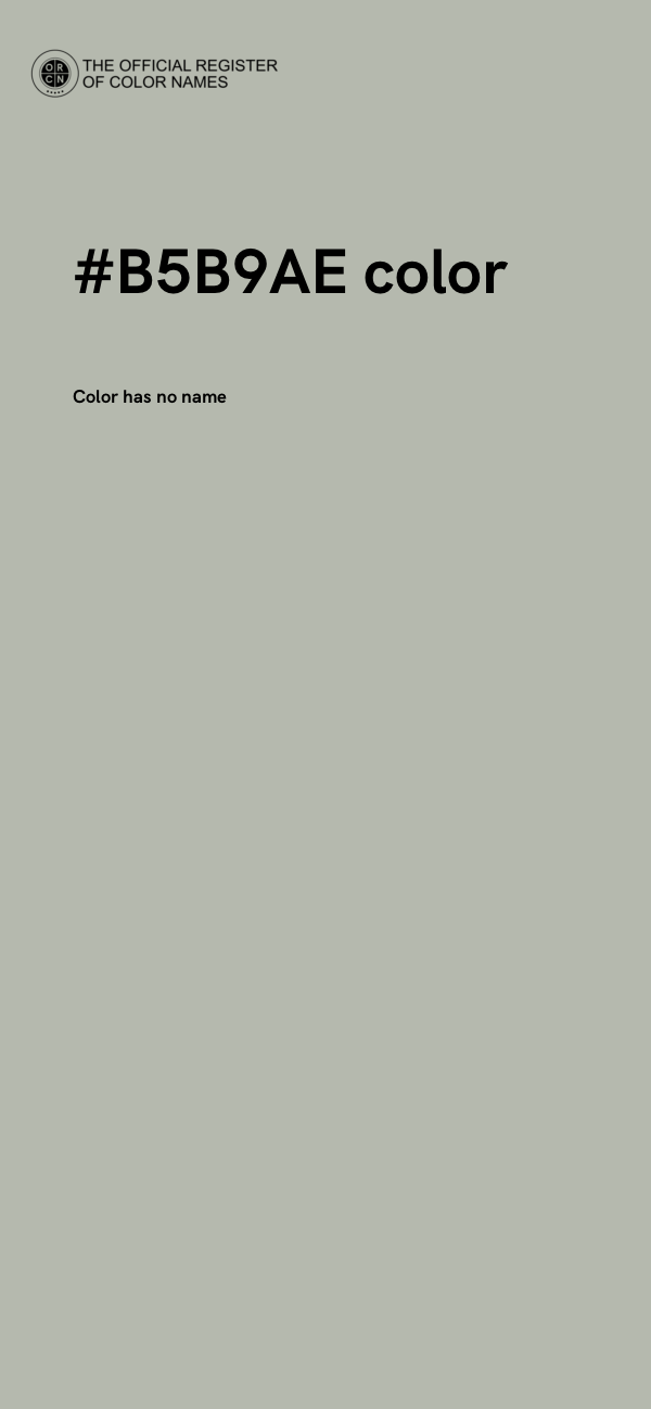 #B5B9AE color image