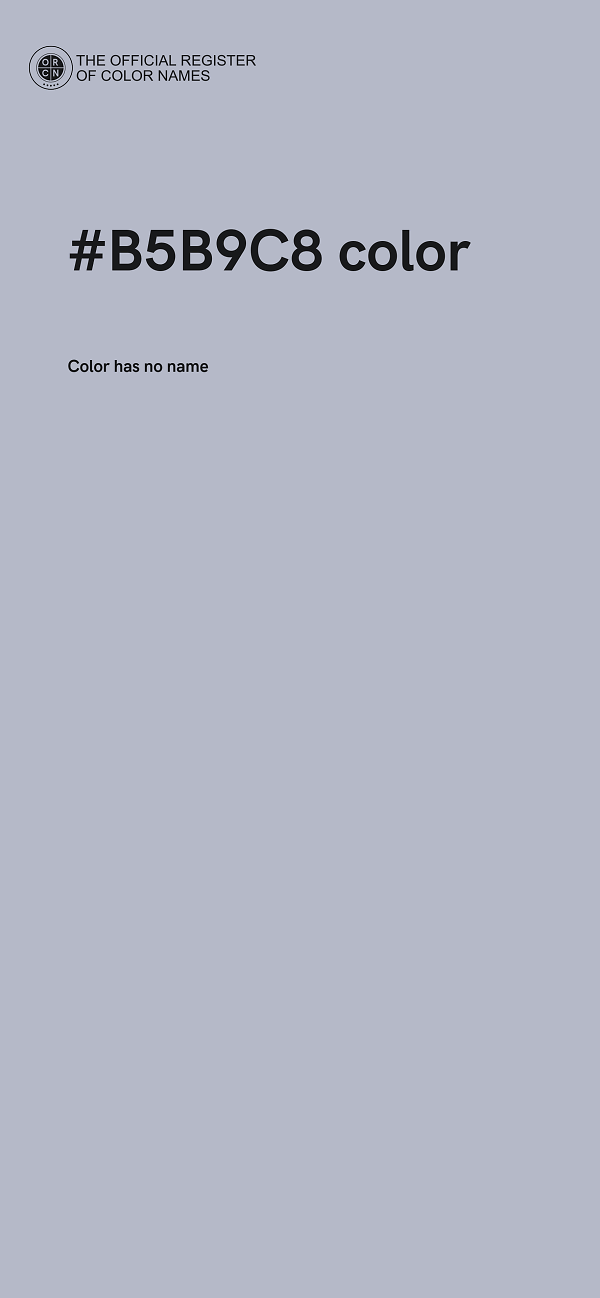 #B5B9C8 color image