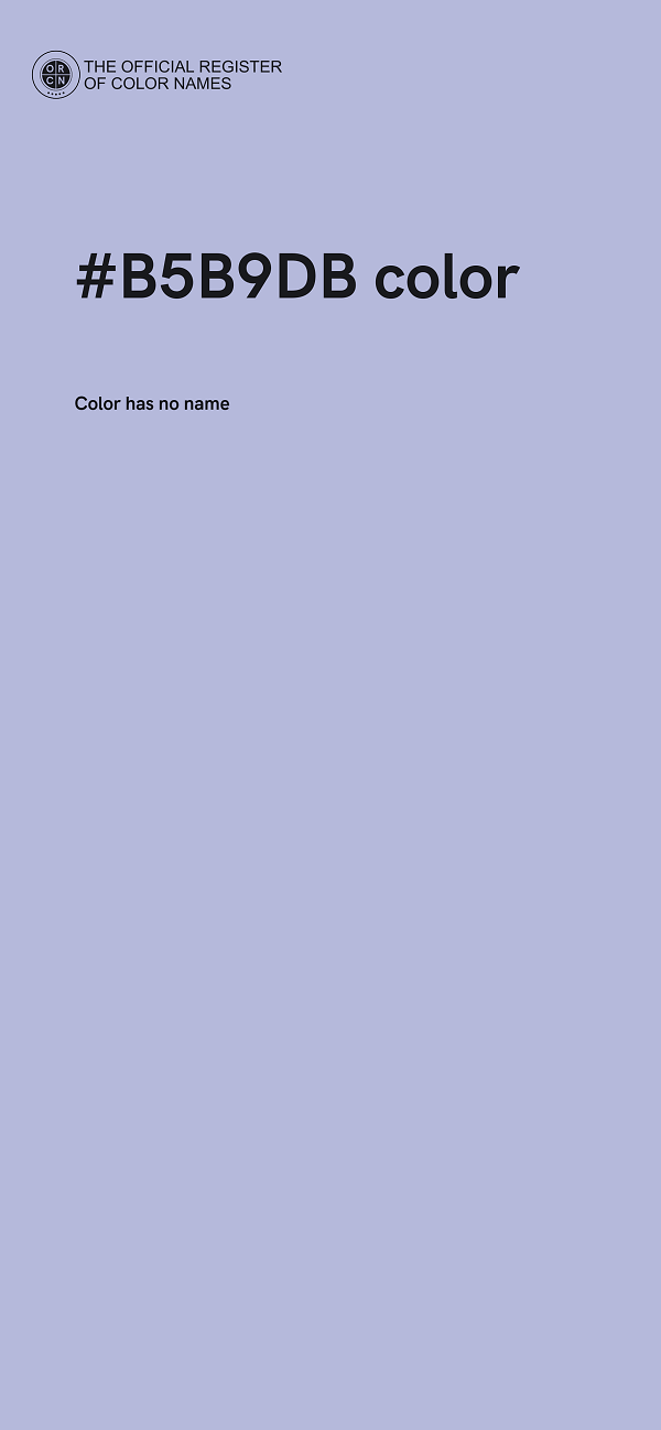 #B5B9DB color image