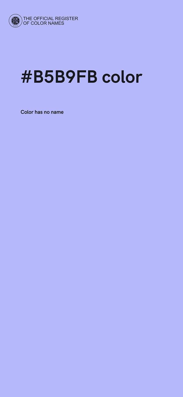 #B5B9FB color image