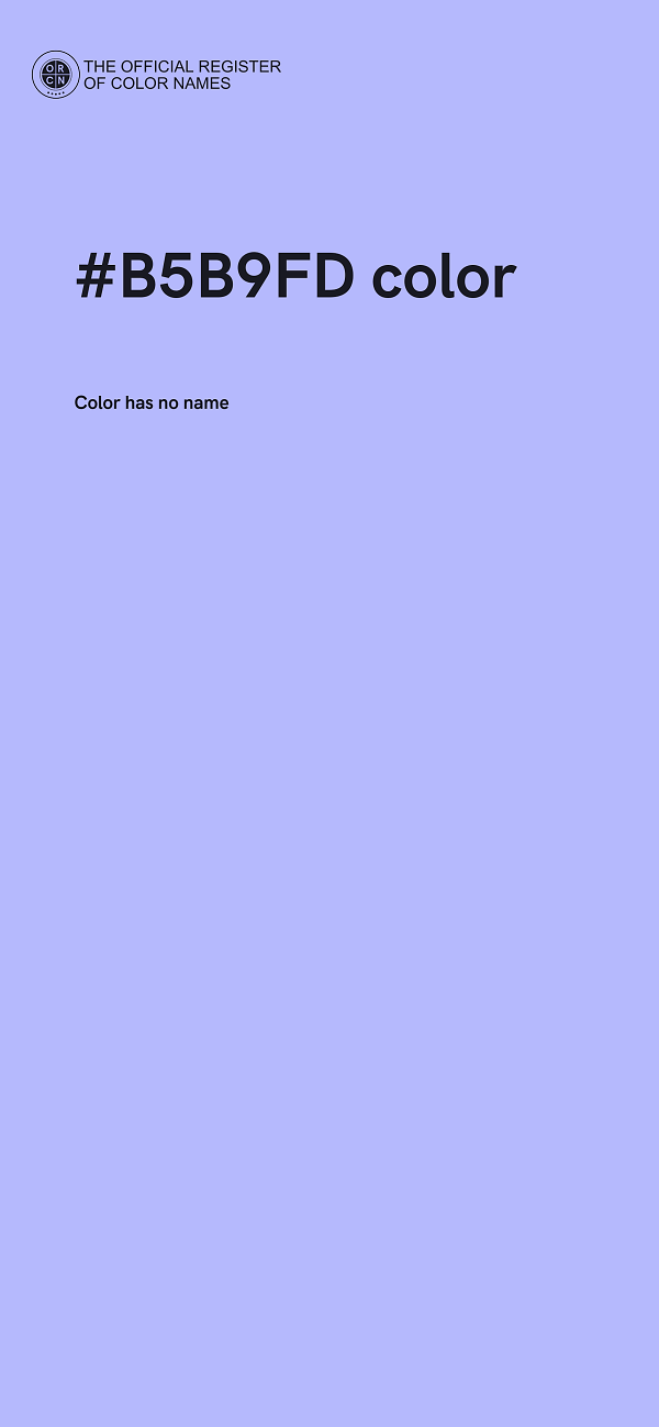 #B5B9FD color image