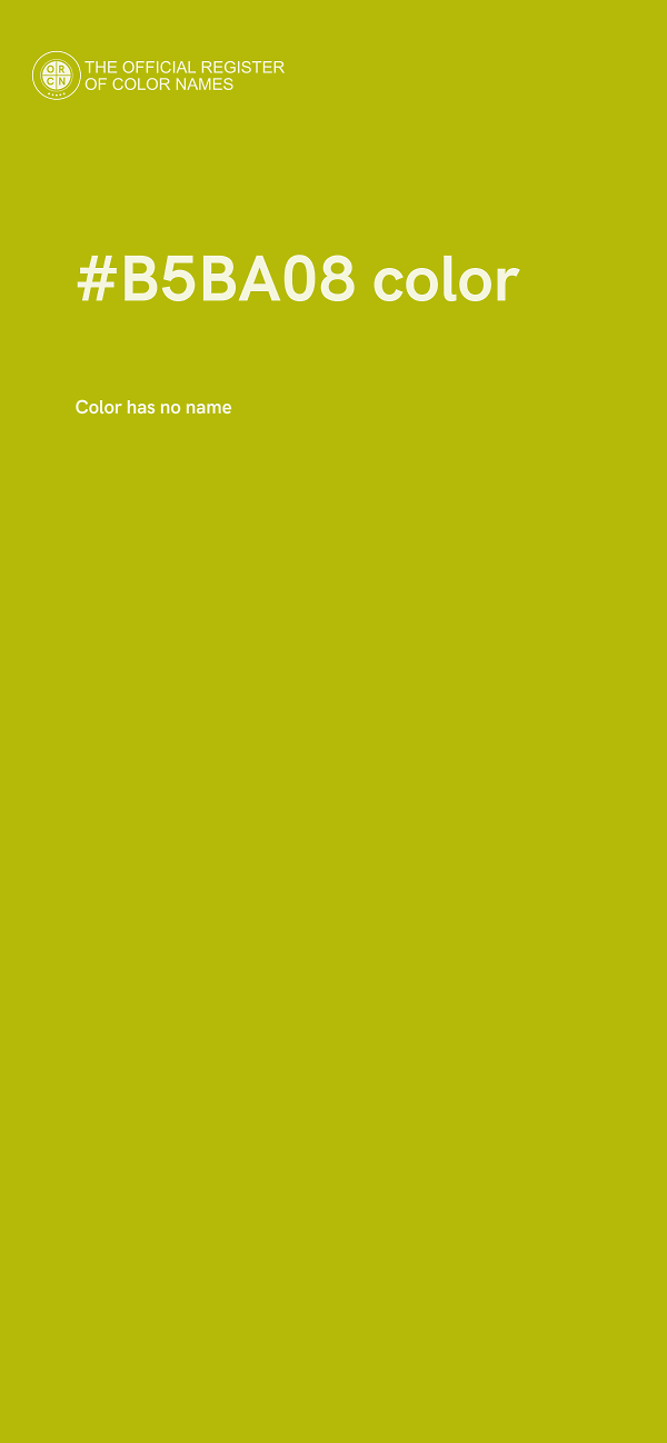#B5BA08 color image
