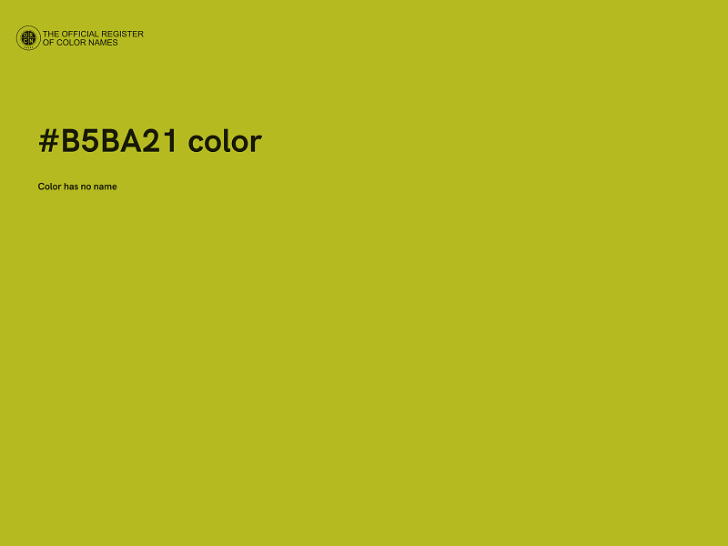 #B5BA21 color image
