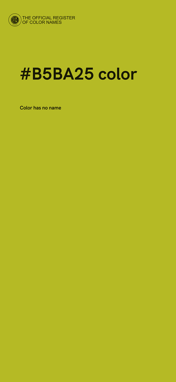 #B5BA25 color image