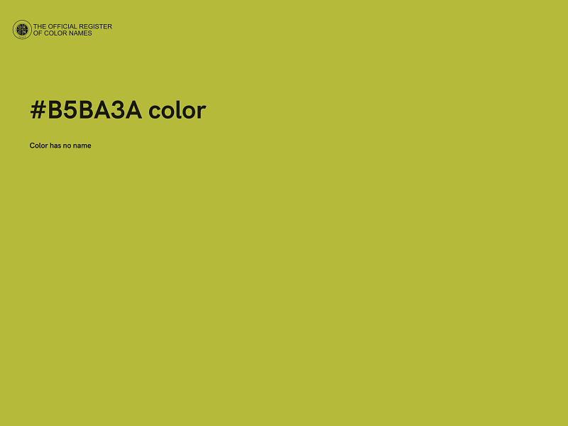 #B5BA3A color image