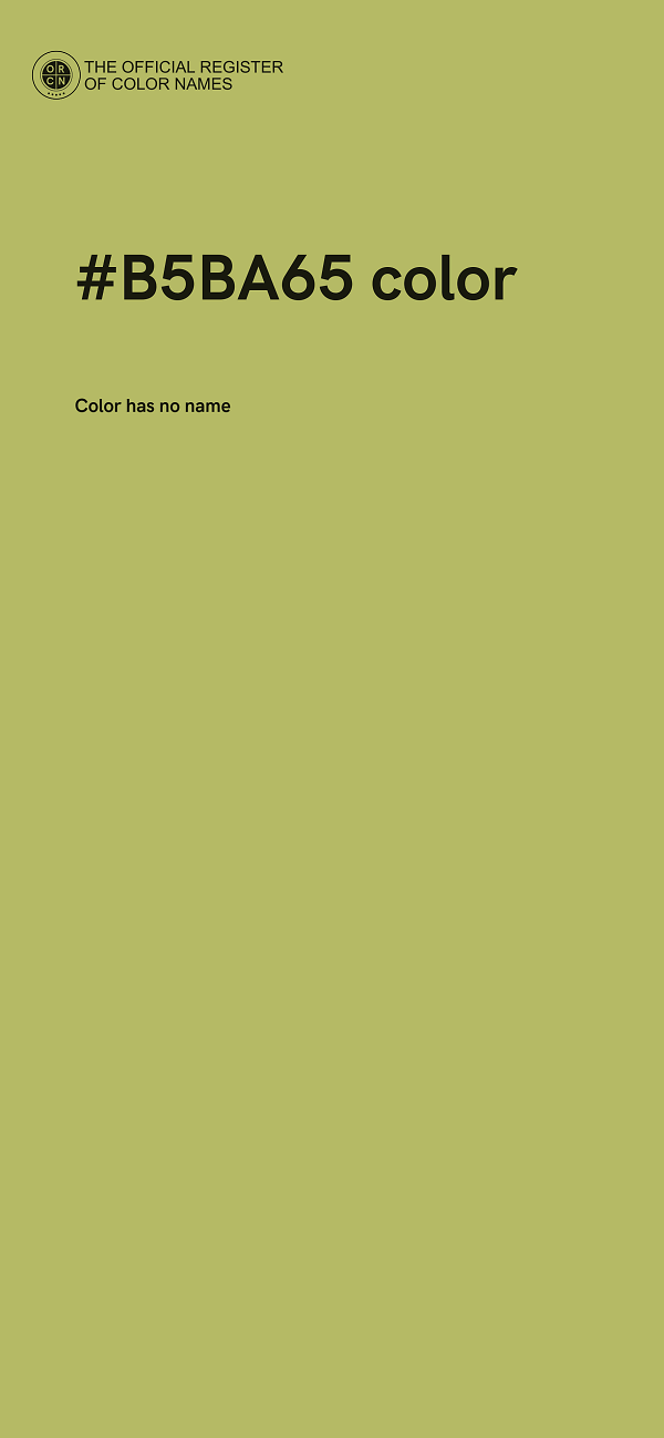 #B5BA65 color image