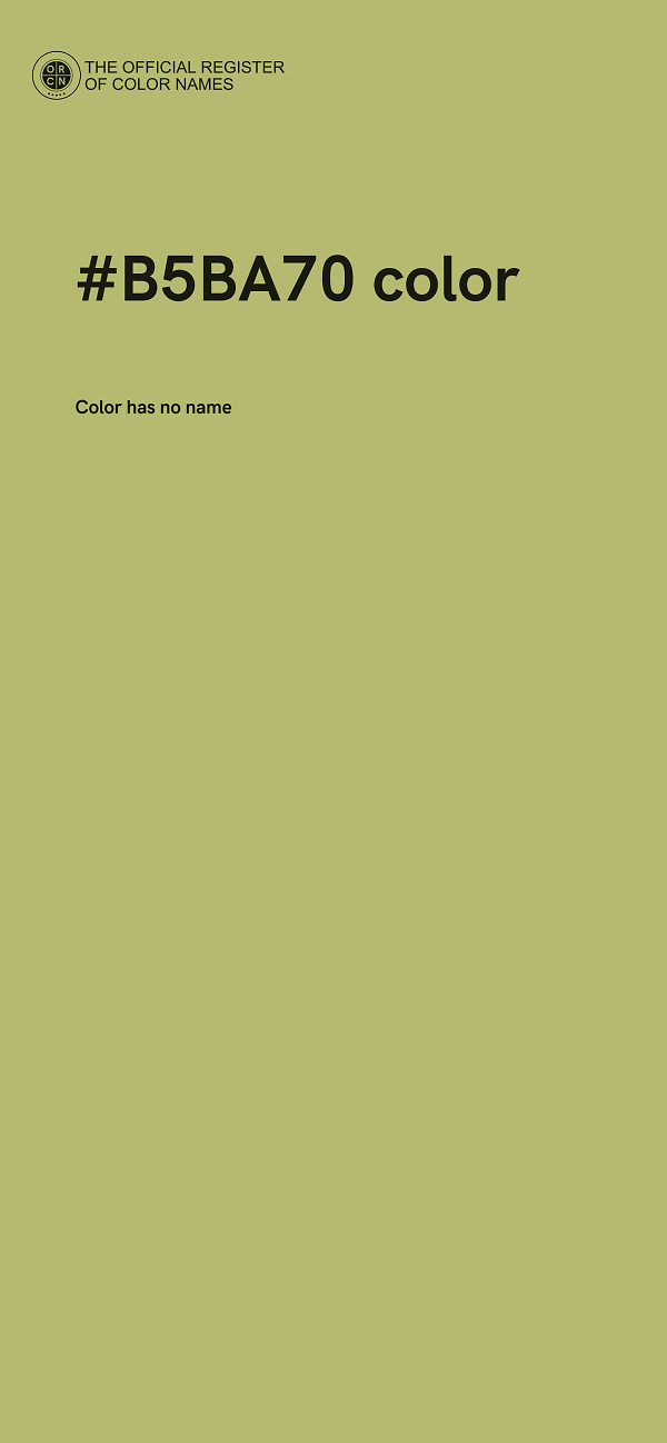 #B5BA70 color image