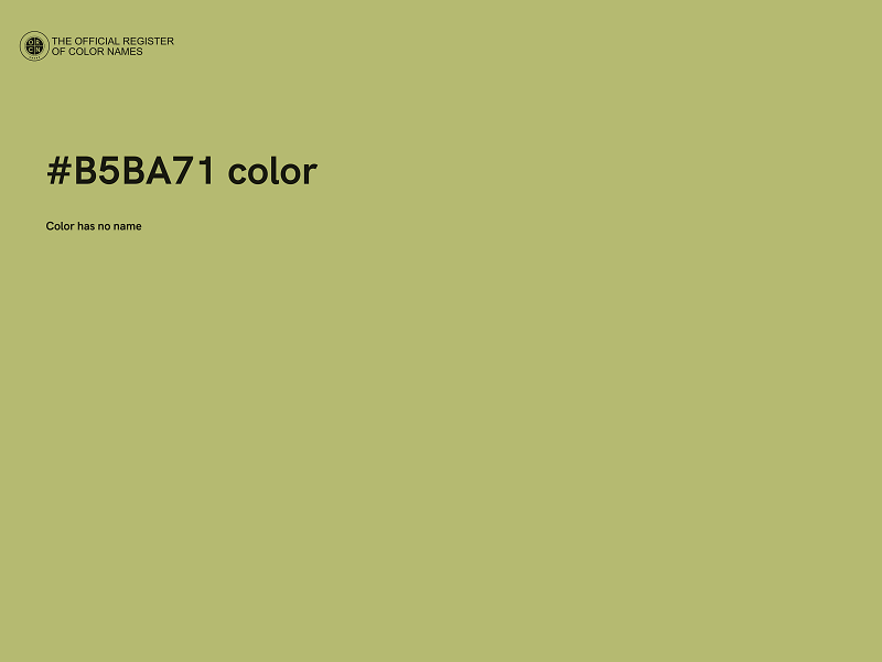#B5BA71 color image