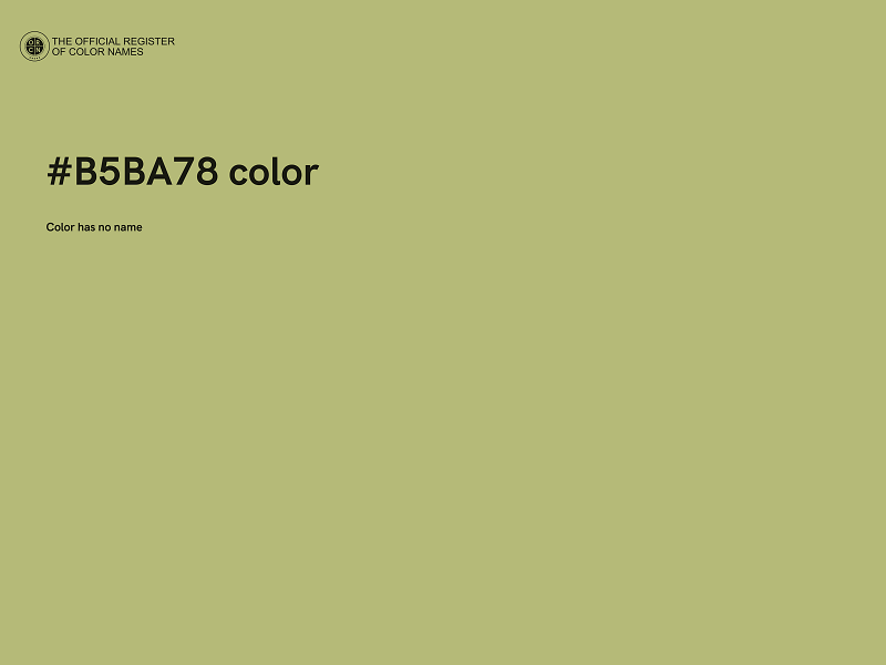 #B5BA78 color image