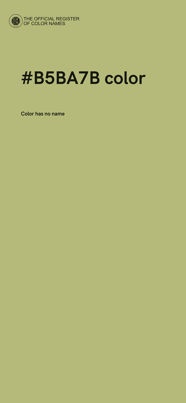 #B5BA7B color image