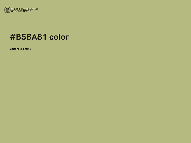 #B5BA81 color image