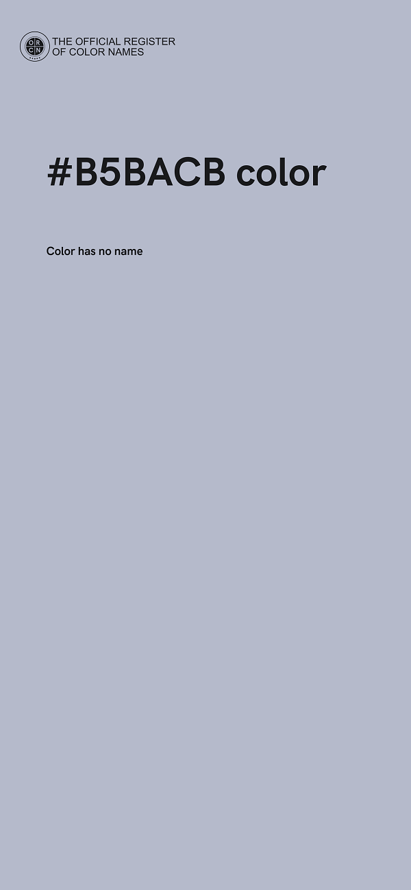 #B5BACB color image