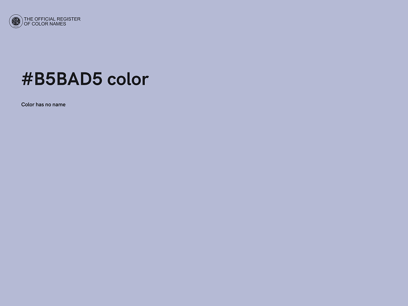 #B5BAD5 color image