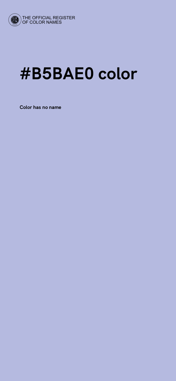 #B5BAE0 color image