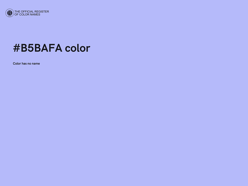 #B5BAFA color image