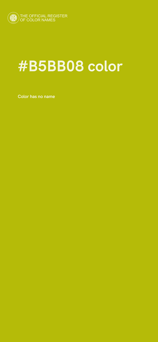 #B5BB08 color image