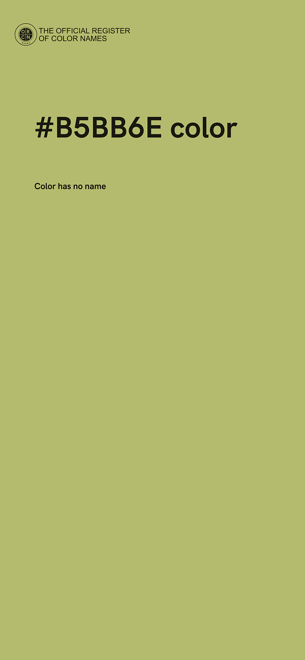 #B5BB6E color image