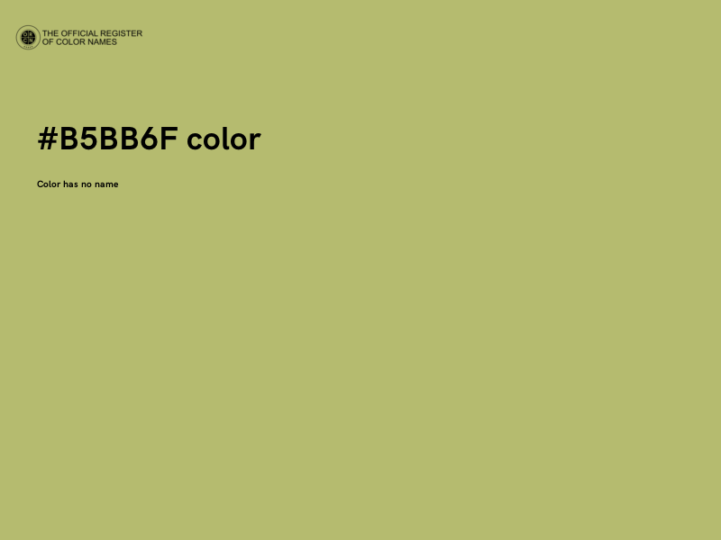 #B5BB6F color image