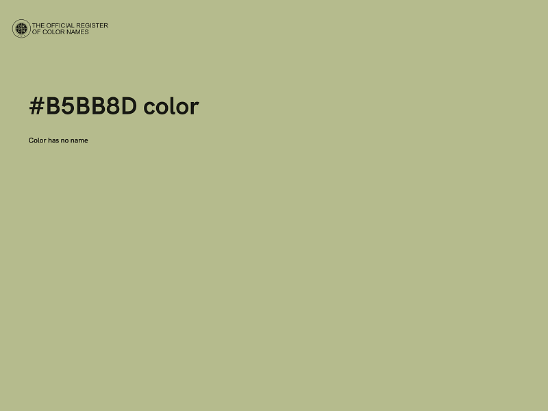 #B5BB8D color image