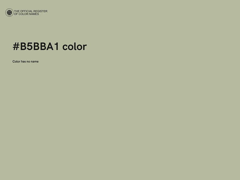 #B5BBA1 color image