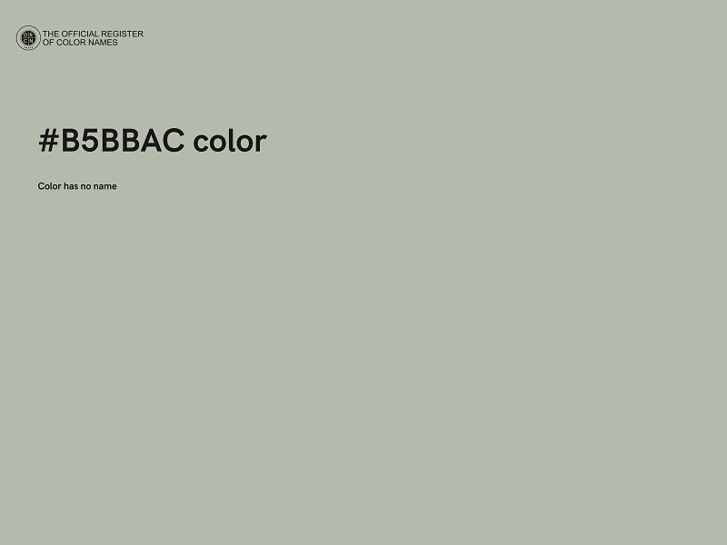 #B5BBAC color image