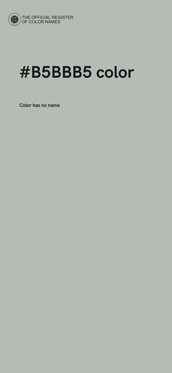 #B5BBB5 color image