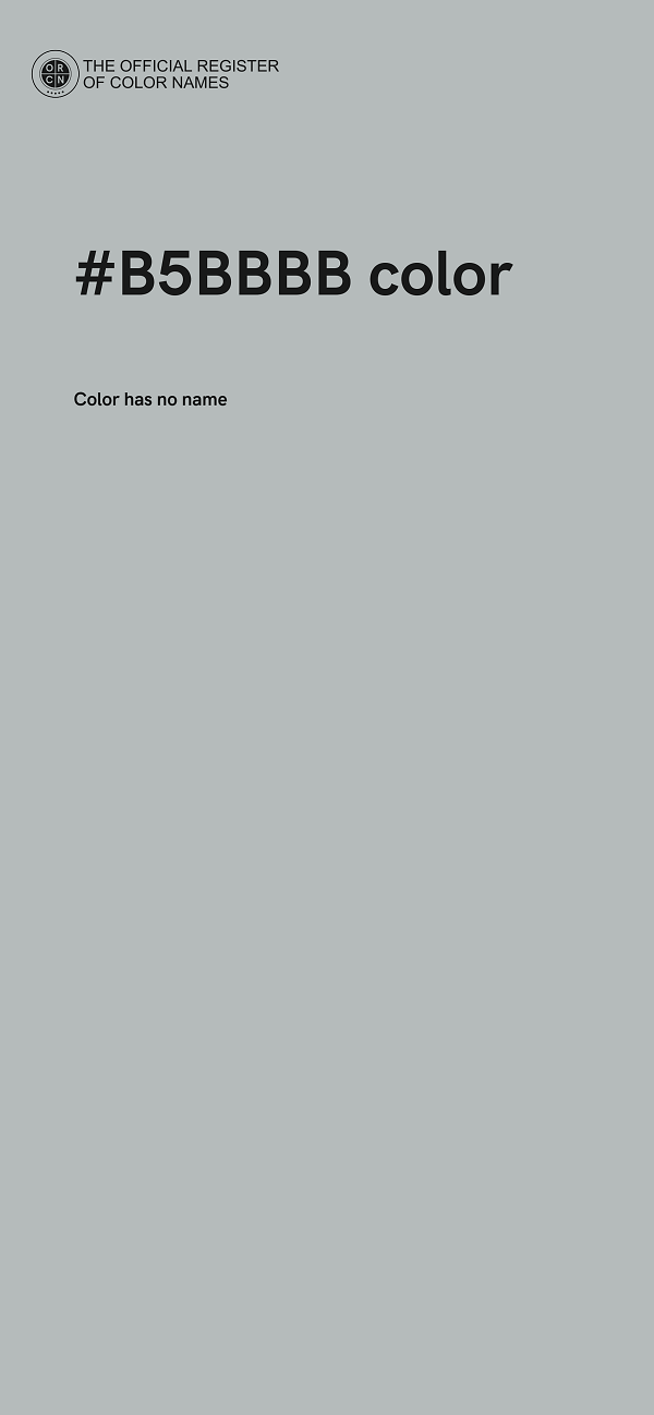 #B5BBBB color image