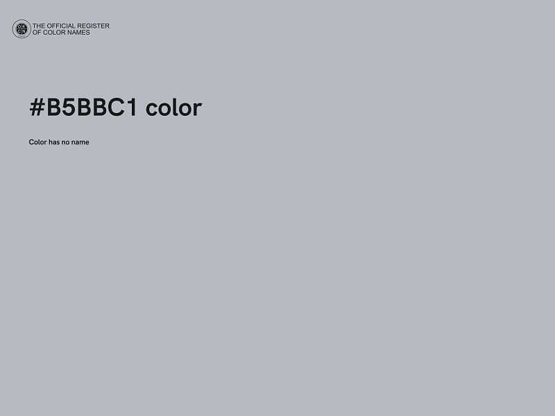 #B5BBC1 color image