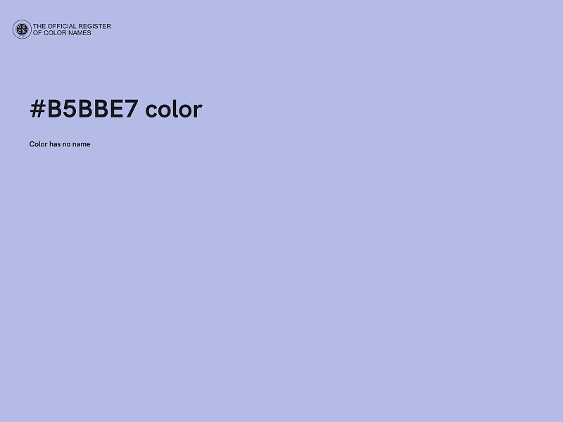 #B5BBE7 color image