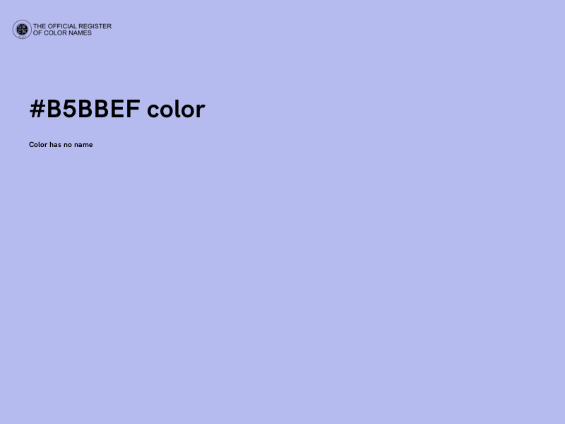 #B5BBEF color image