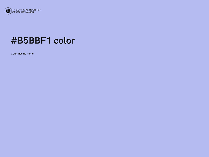 #B5BBF1 color image