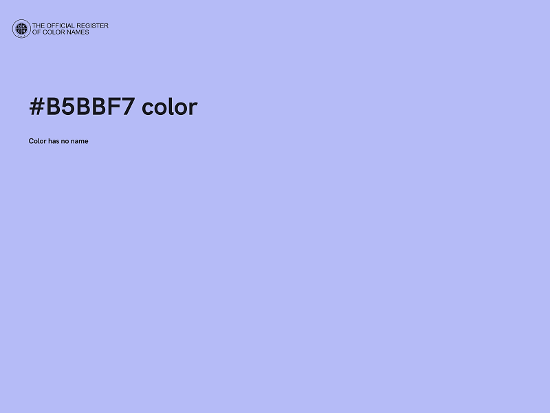 #B5BBF7 color image