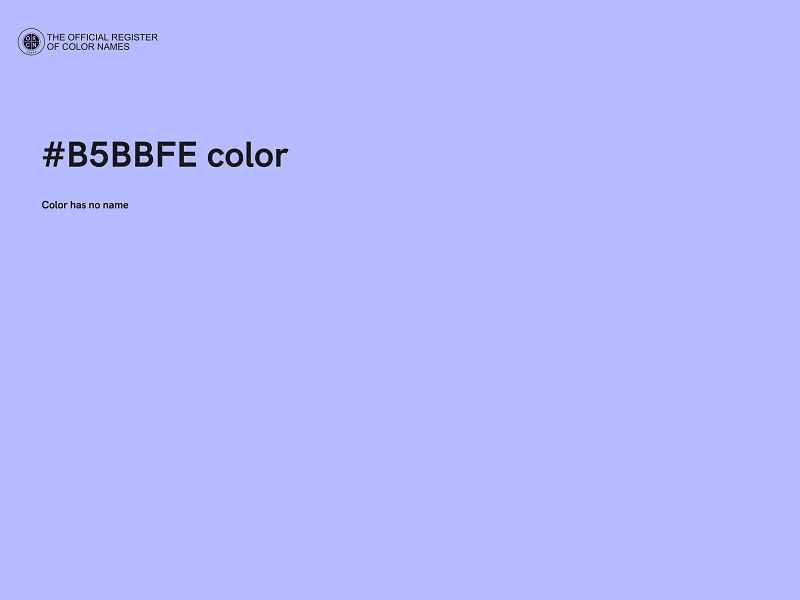 #B5BBFE color image