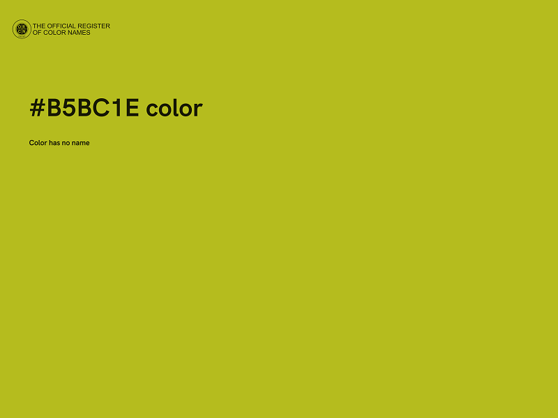 #B5BC1E color image